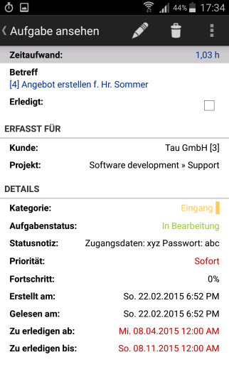 aufgabeneigenschaften