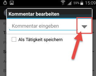 zeitstempel_textbaustein_auswaehlen