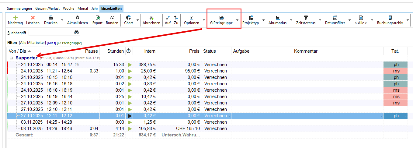 auswertung-gruppierung-preisliste