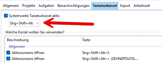 tastaturkürzel
