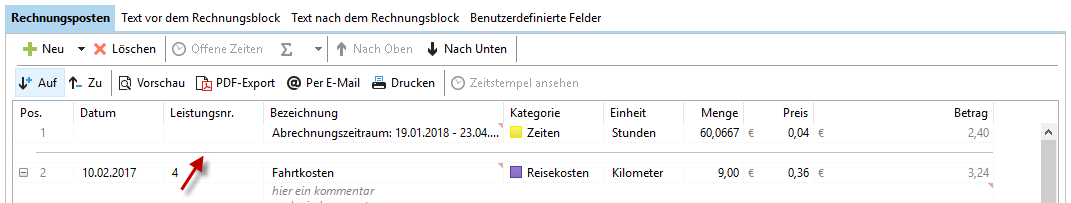 trennlinie einfuegen