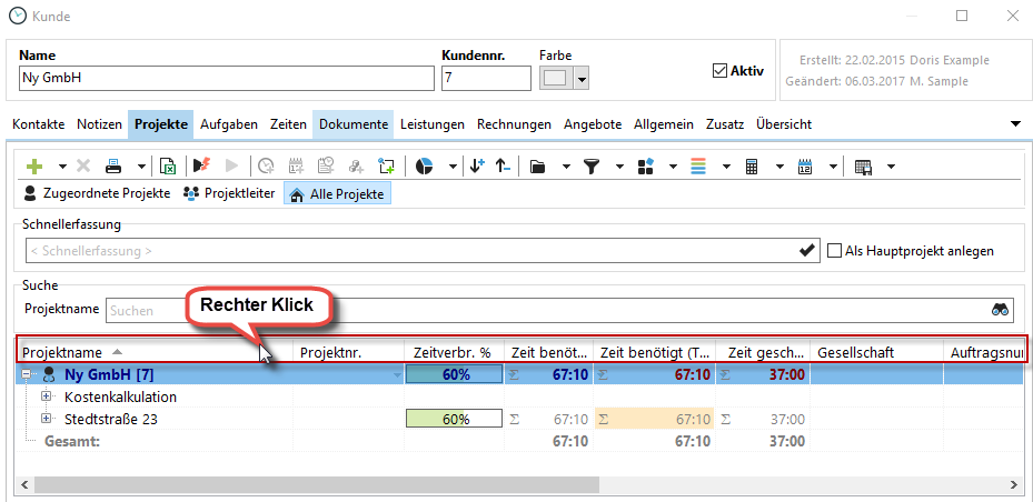 kundendaten_reiter_projekte_rechtsklick_spaltenueberschrift