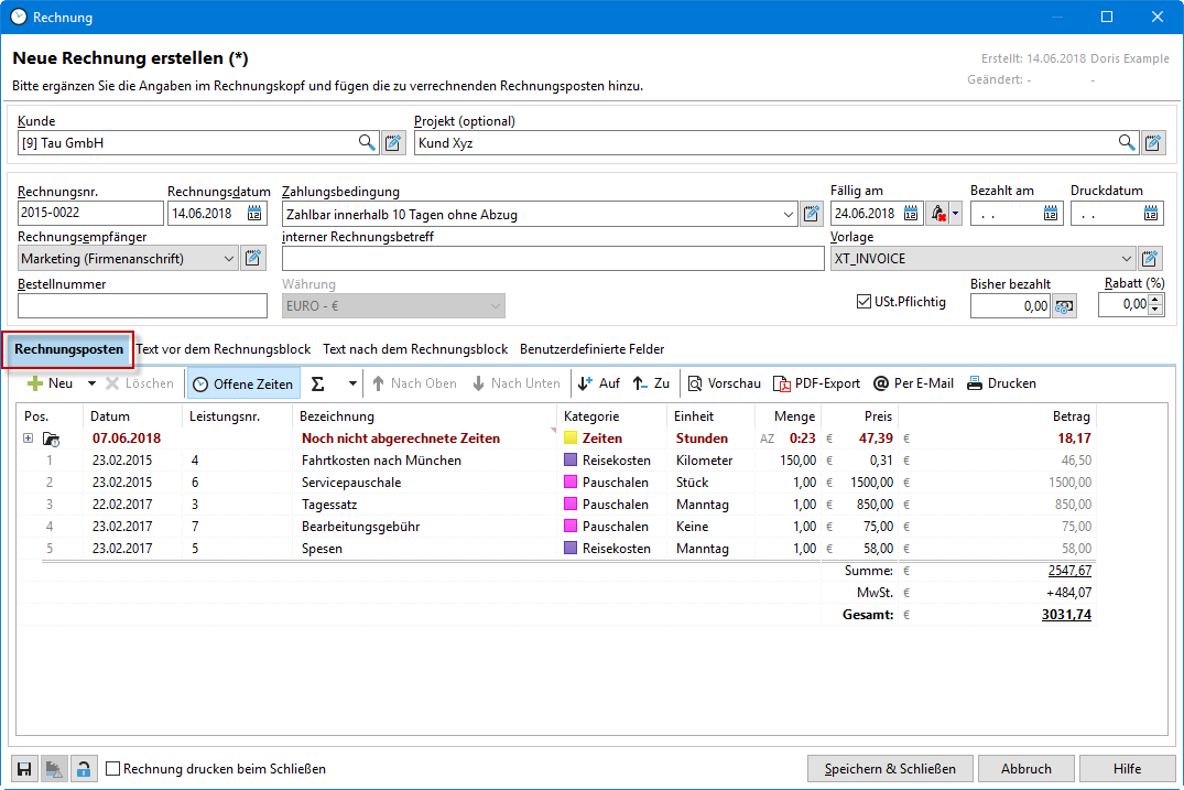 leistungen_abrechnen_neue_rechnung_erstellen