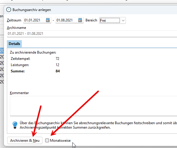monatsweise-archivieren