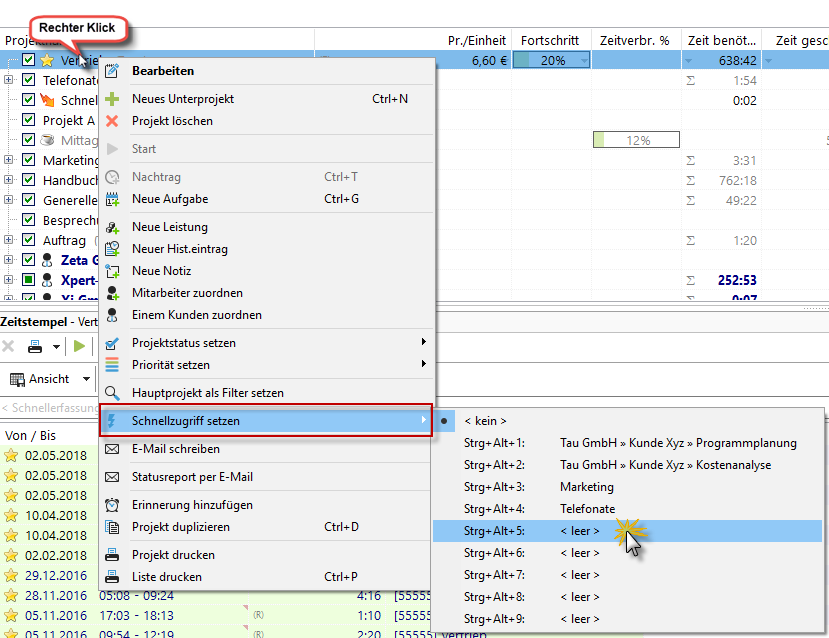 projektstart_durch_tastaturkuerzel