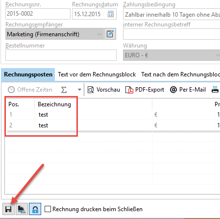 rechnung_speichern
