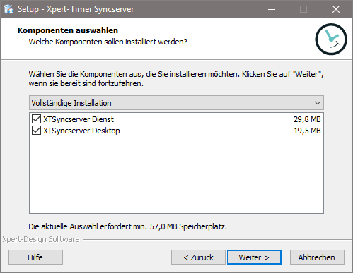 syncserver_setup_installationsumfang
