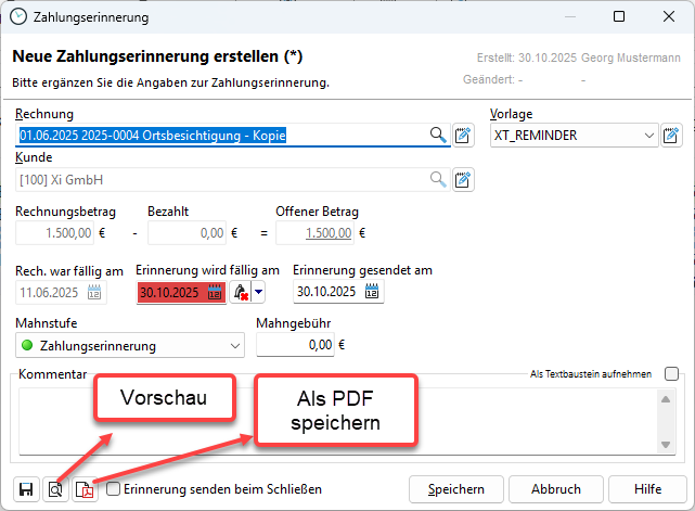 zahlungserinnerung_erstellen_vorschau_und_pdf_speichern